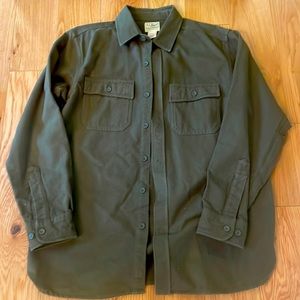 L.L. Bean Men's Button Down Shirt - Olive Green